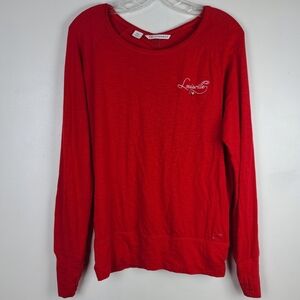Cutter & Buck Red Louisville Cardinals Embroidered Scoopneck Long Sleeve Tee M